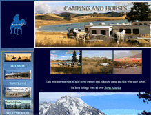 Tablet Screenshot of campingandhorses.com